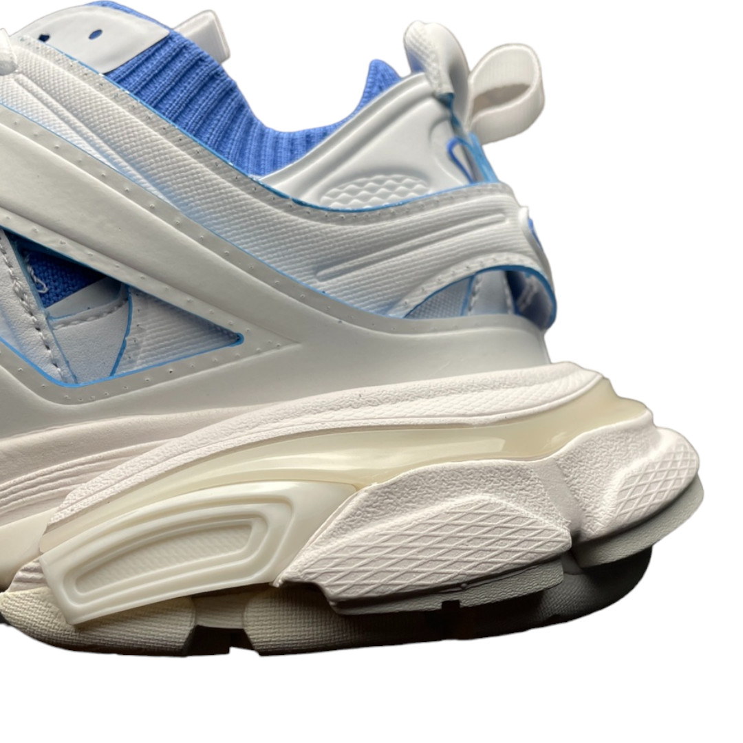 Balencaiga Track Sock Sneaker in White and Blue、mysite、Cacoeks