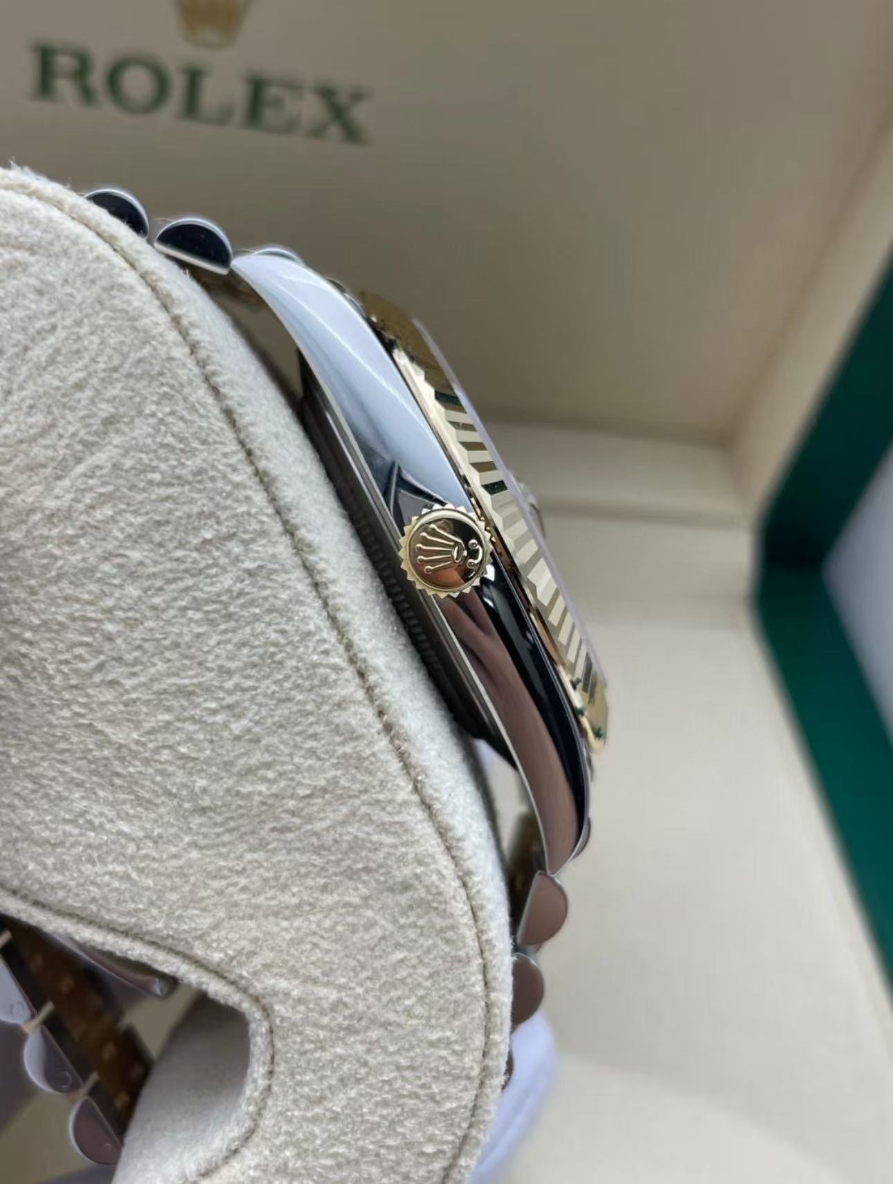 Rolex Datejust 41mm Super Clone Swiss Watch Two Tone Jubilee Bracelet Champagne Dial Ref M126333-0012-3235 Swiss Movement