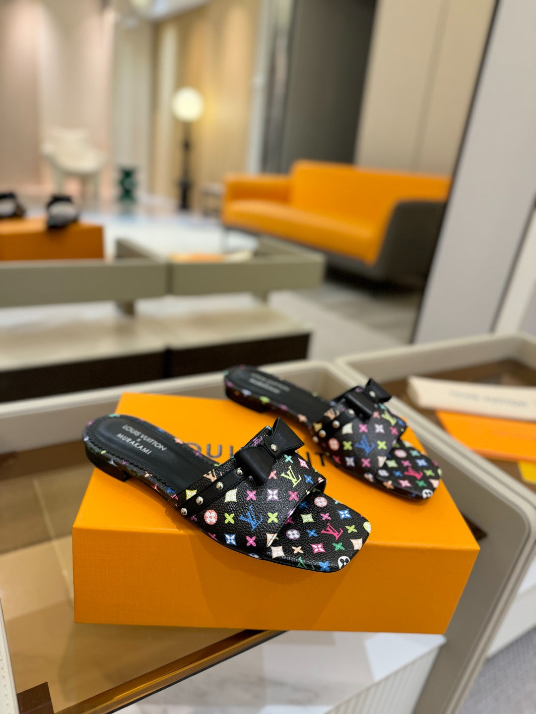 LV X TM 6AM FLAT MULE IN BLACK MONOGRAM CALFSKIN、mysite、Cacoeks