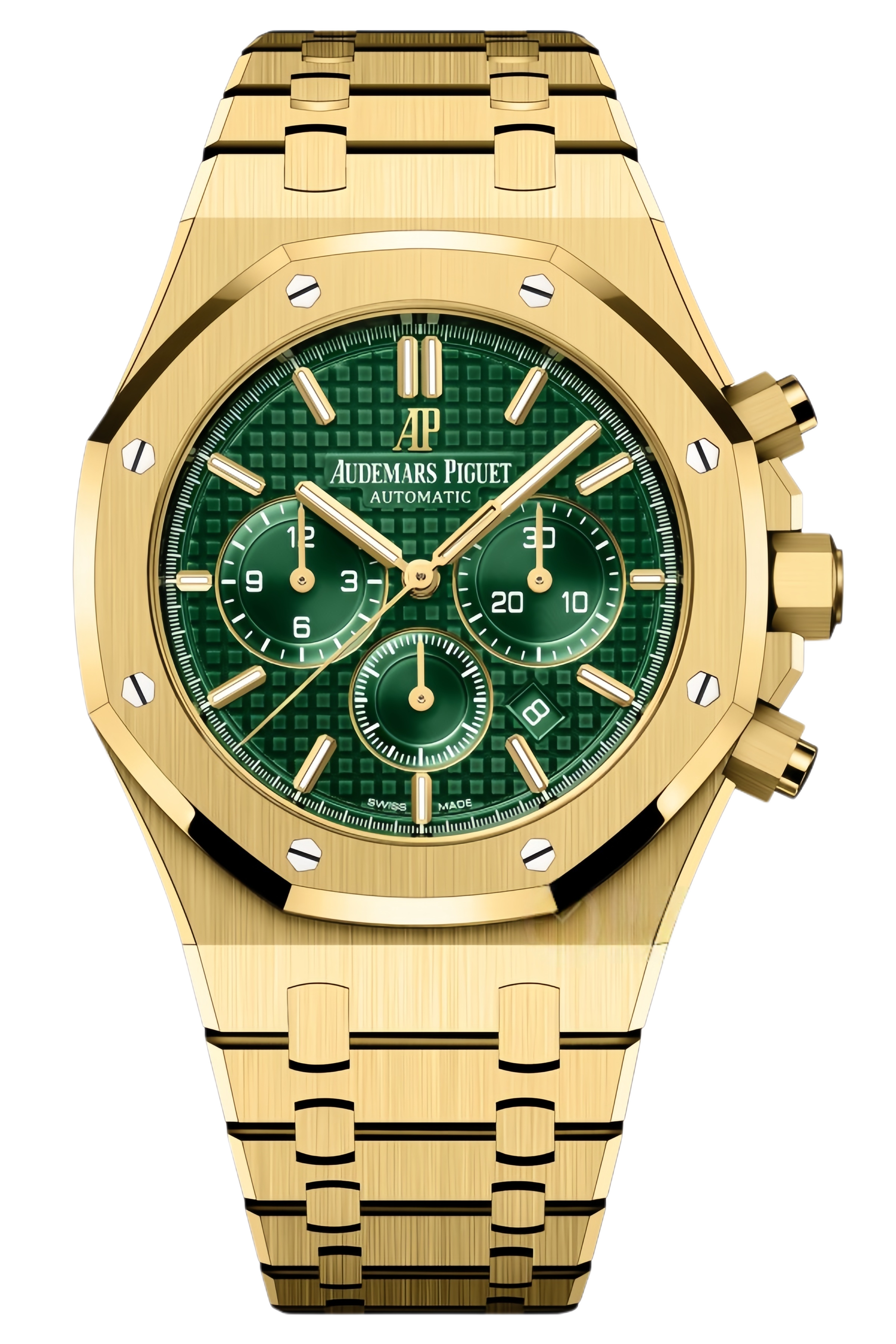 Audemars Piguet Royal Oak Chronograph Ref. 26331BA.OO.1220BA.02 Super Clone Watch – Yellow Gold Blue Dial Swiss Replica