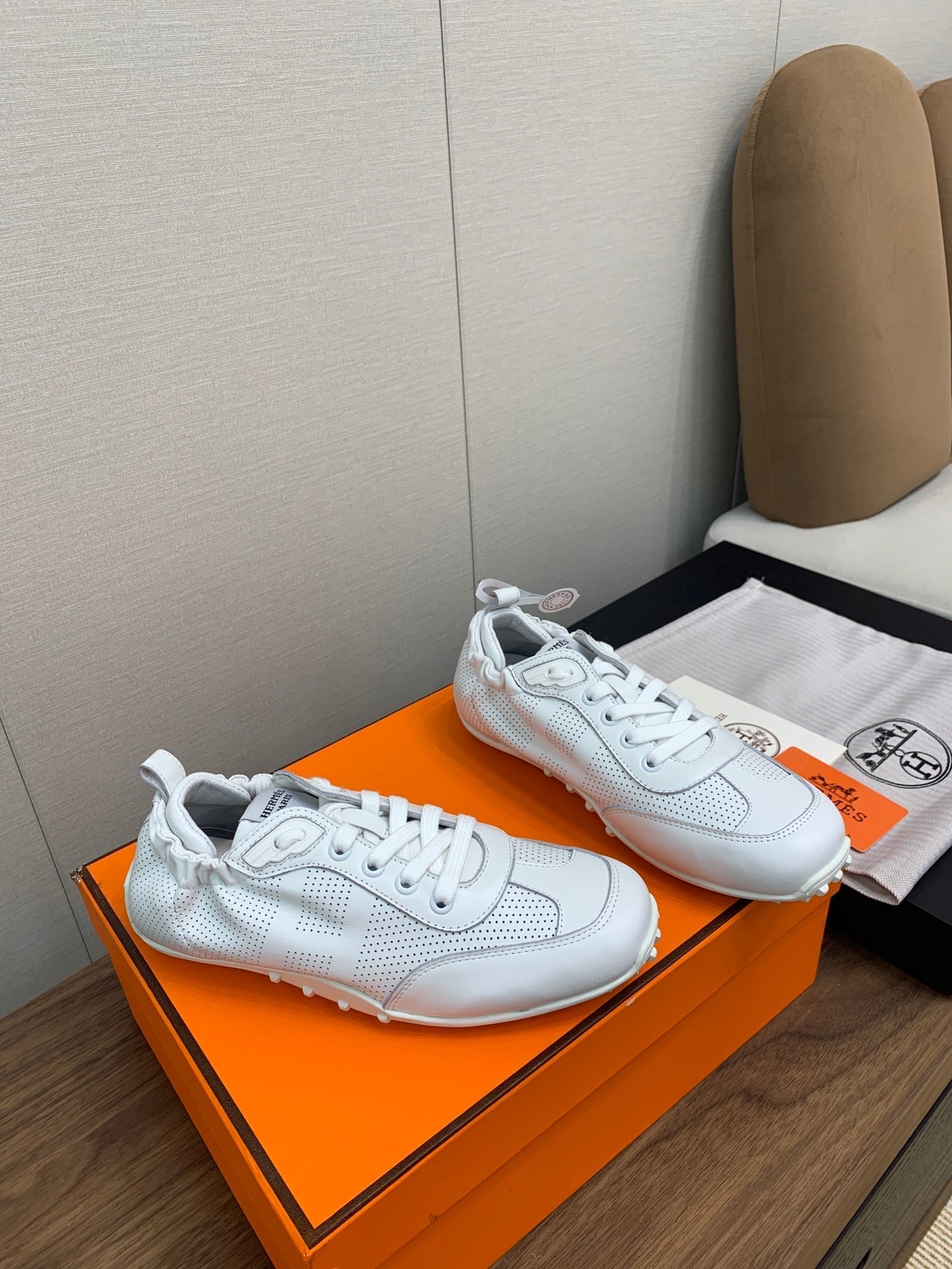 SKATEBOARD SHOES LIGHT GRAY CALFSKIN、mysite、Cacoeks