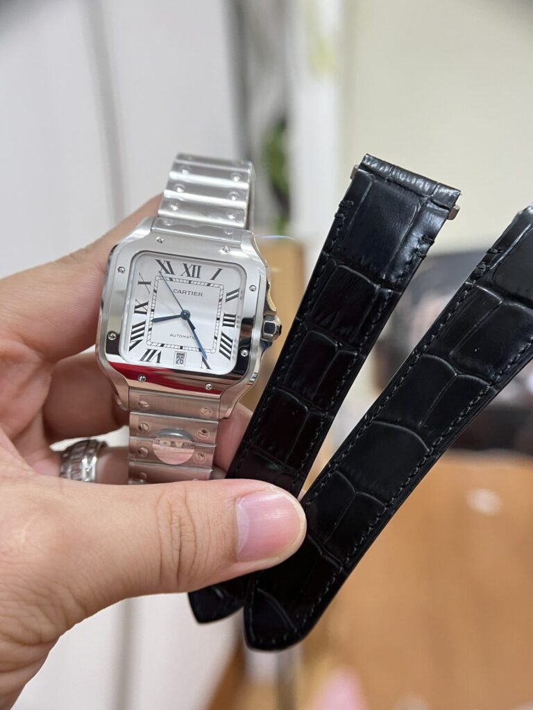 Đồng Hồ Cartier Santos WSSA0018 Replica 11 Màu Trắng 39 (3)