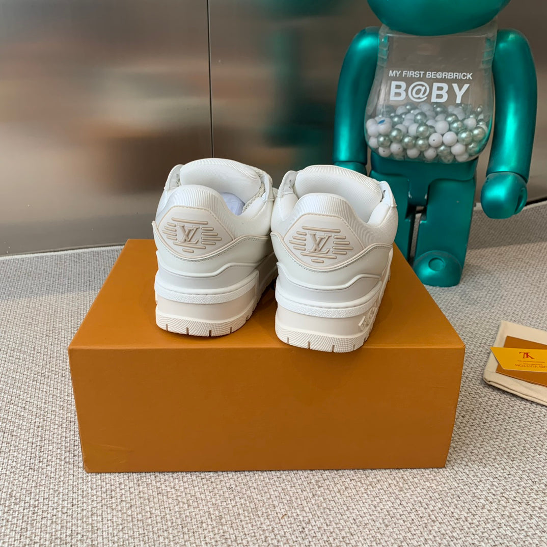 LV TRAINER MAXI SNEAKER IN WHITE CALFSKIN、mysite、Cacoeks