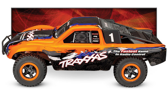 Slash 4X4 VXL (#68086-4) (Orange) - Side View