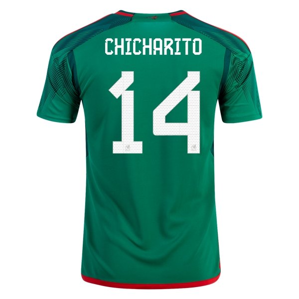 2022 Javier Hernandez Chicharito #14 Mexico Home Jersey-mysite Custom Football Kit- Nextkits