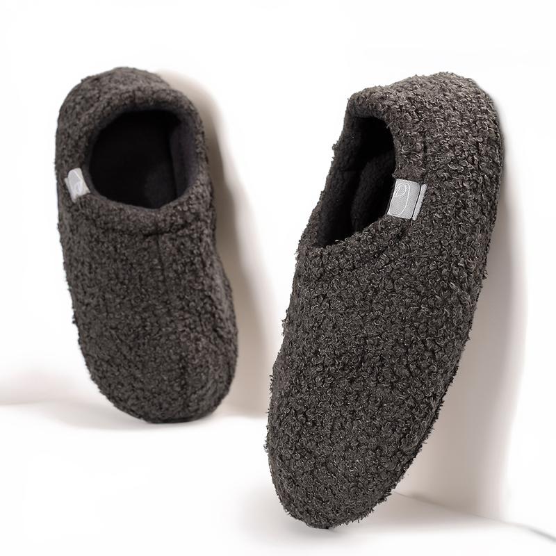 Women's Fuzzy Slip-on Slippers Soft Comfy Memory Foam Indoor House Shoes