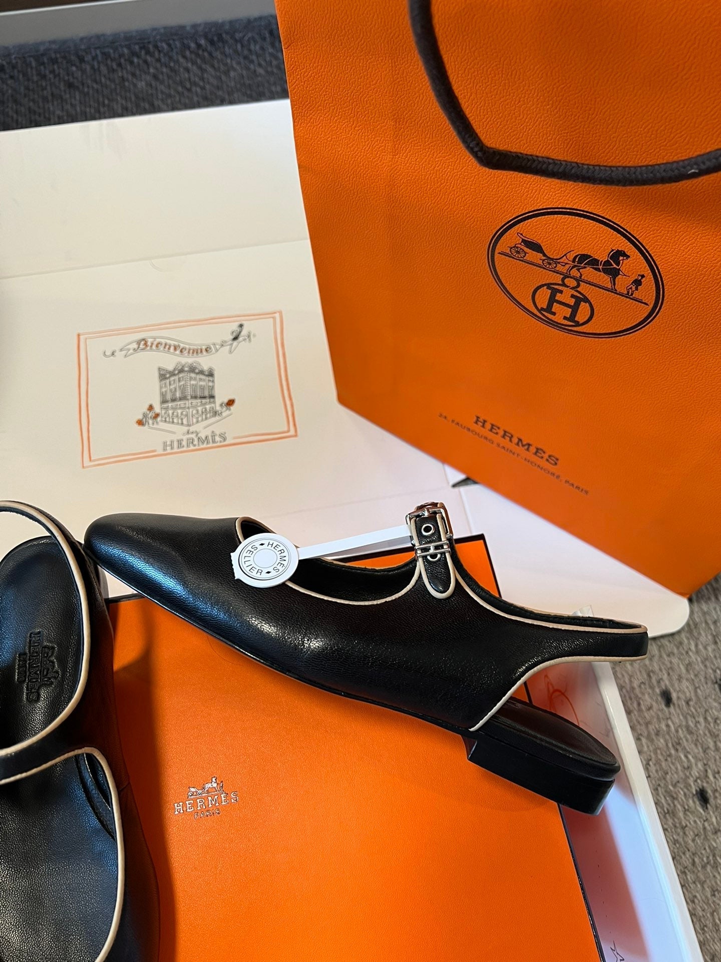 KLEO SLINGBACK IN BLACK CALFSKIN、mysite、Cacoeks