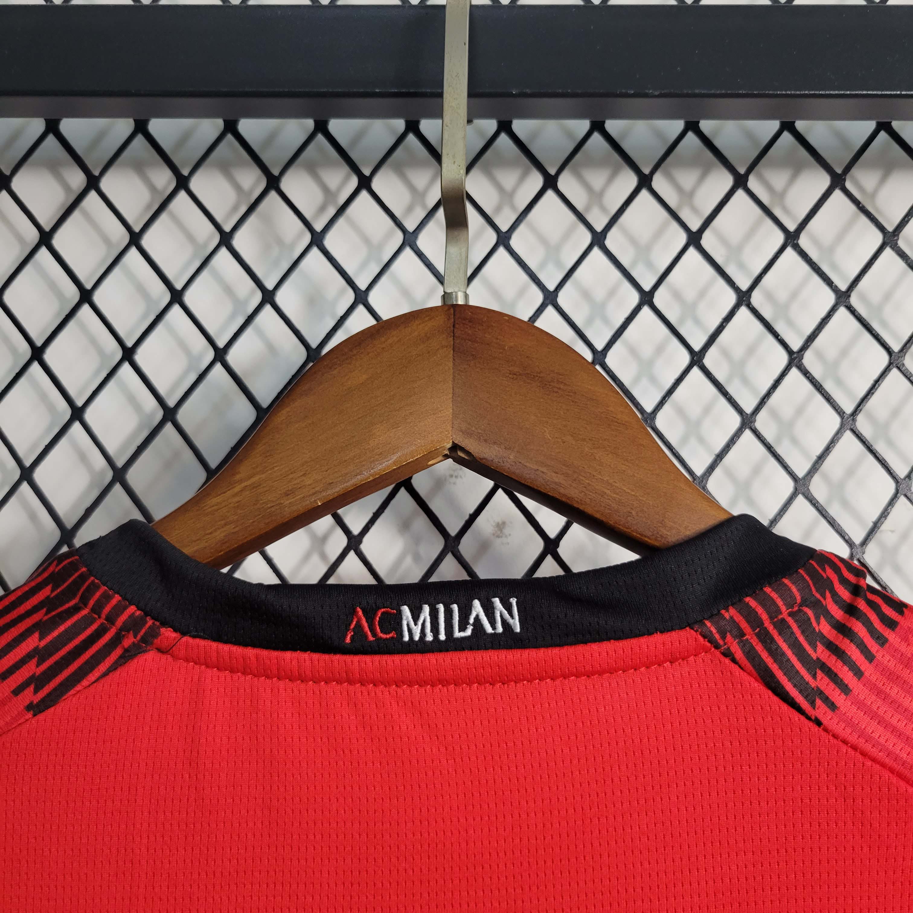 Kids Size 2023/2024 AC Milan Soccer Jersey Home 1:1 Thai Quality:football jersey mysite: unitedjerseyfootball 邓江浪:football