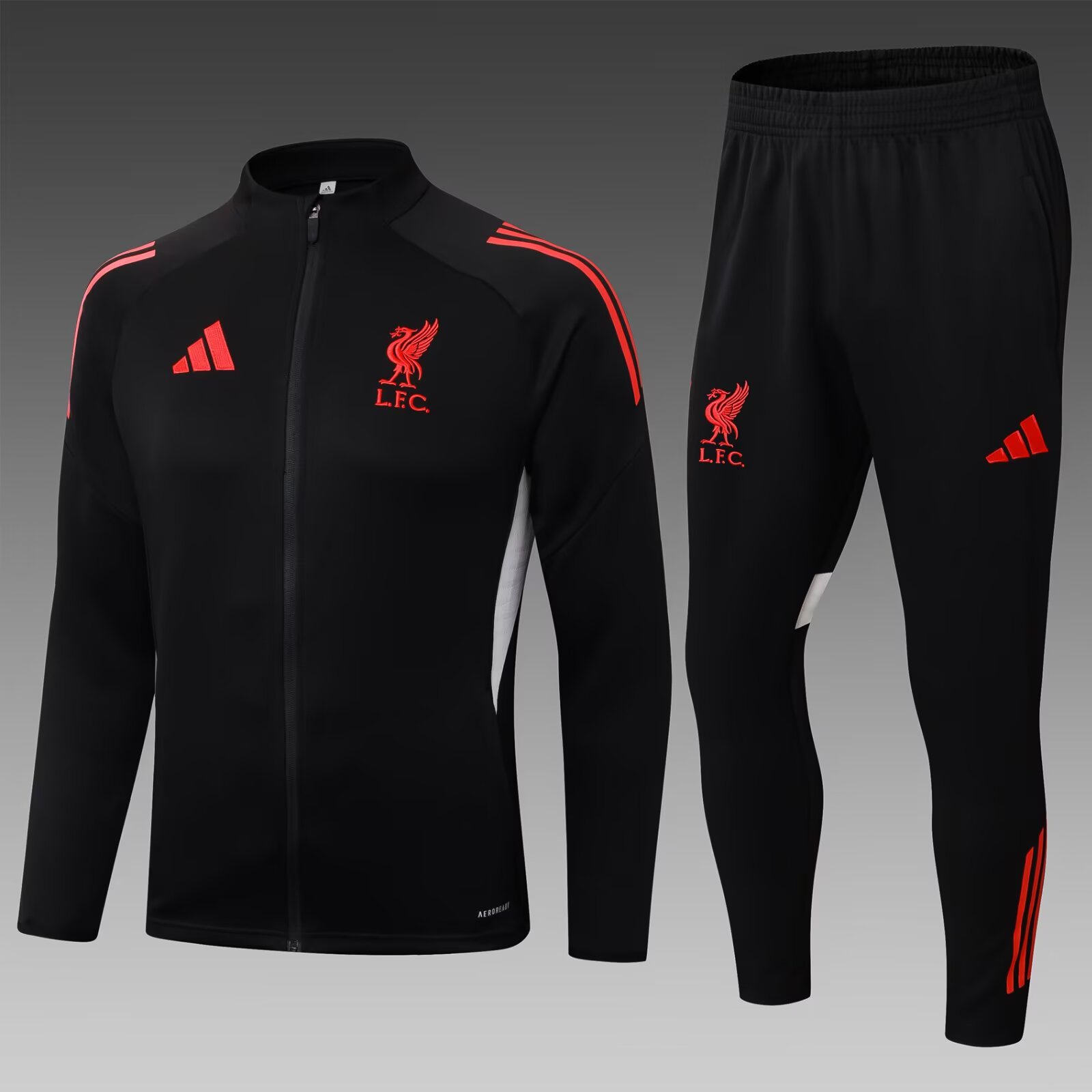 2025/2026 Liverpool Long Zipped Jacket Black Jersey 1:1 Thai Quality Set:football jersey mysite: unitedjerseyfootball 邓江浪:football
