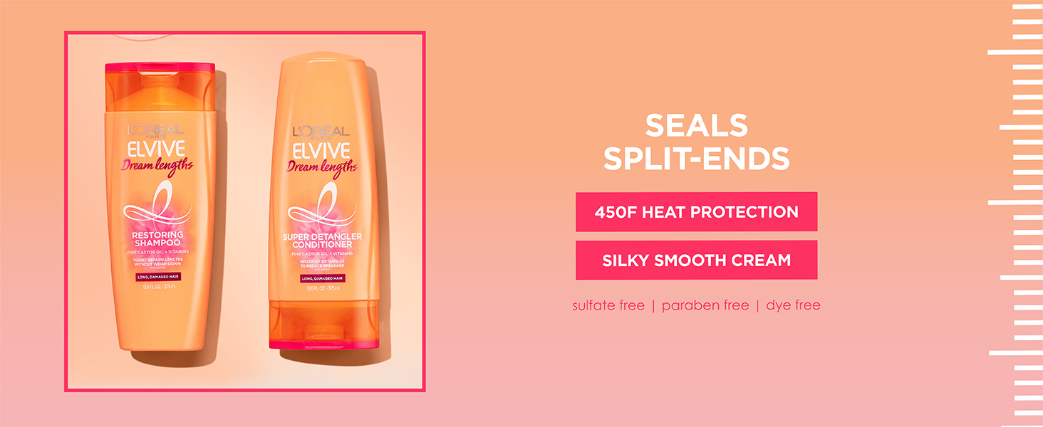 dream lengths shampoo: seals split-ends