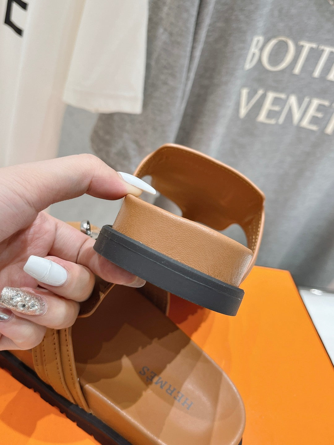 EMPIRE SANDAL CARAMEL CALFSKIN、mysite、Cacoeks