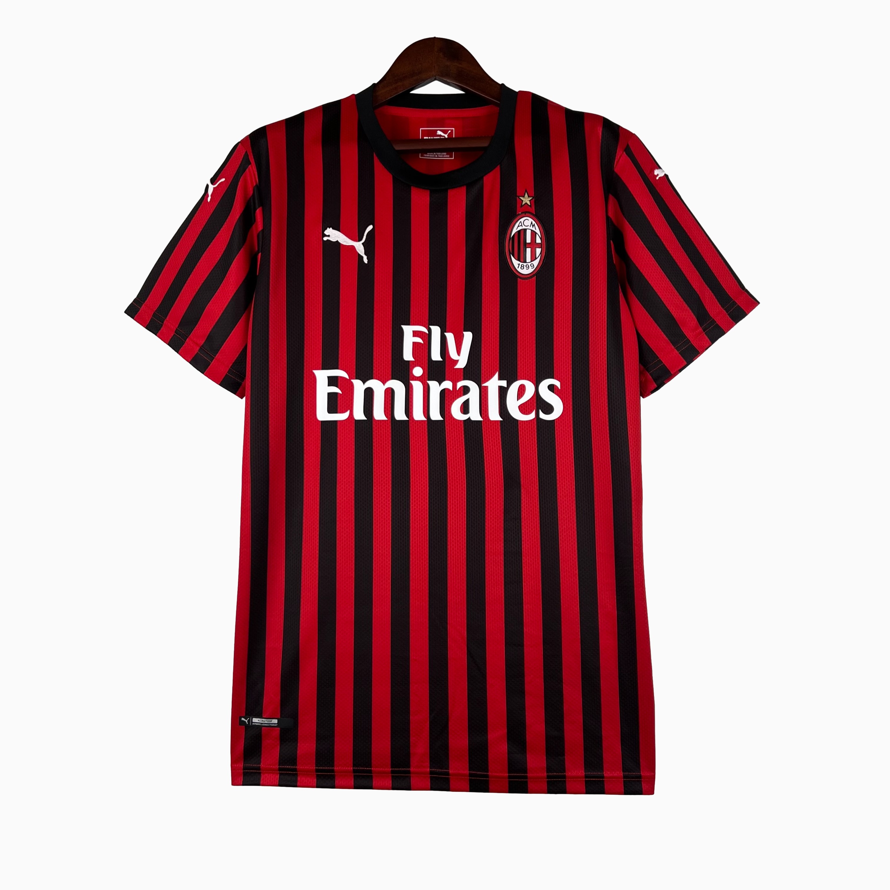 ManixJersey.com | Retro AC Milan 2019-20 Home Stadium Jersey -Customize Name, Number and Patch | Worldwide Shipping