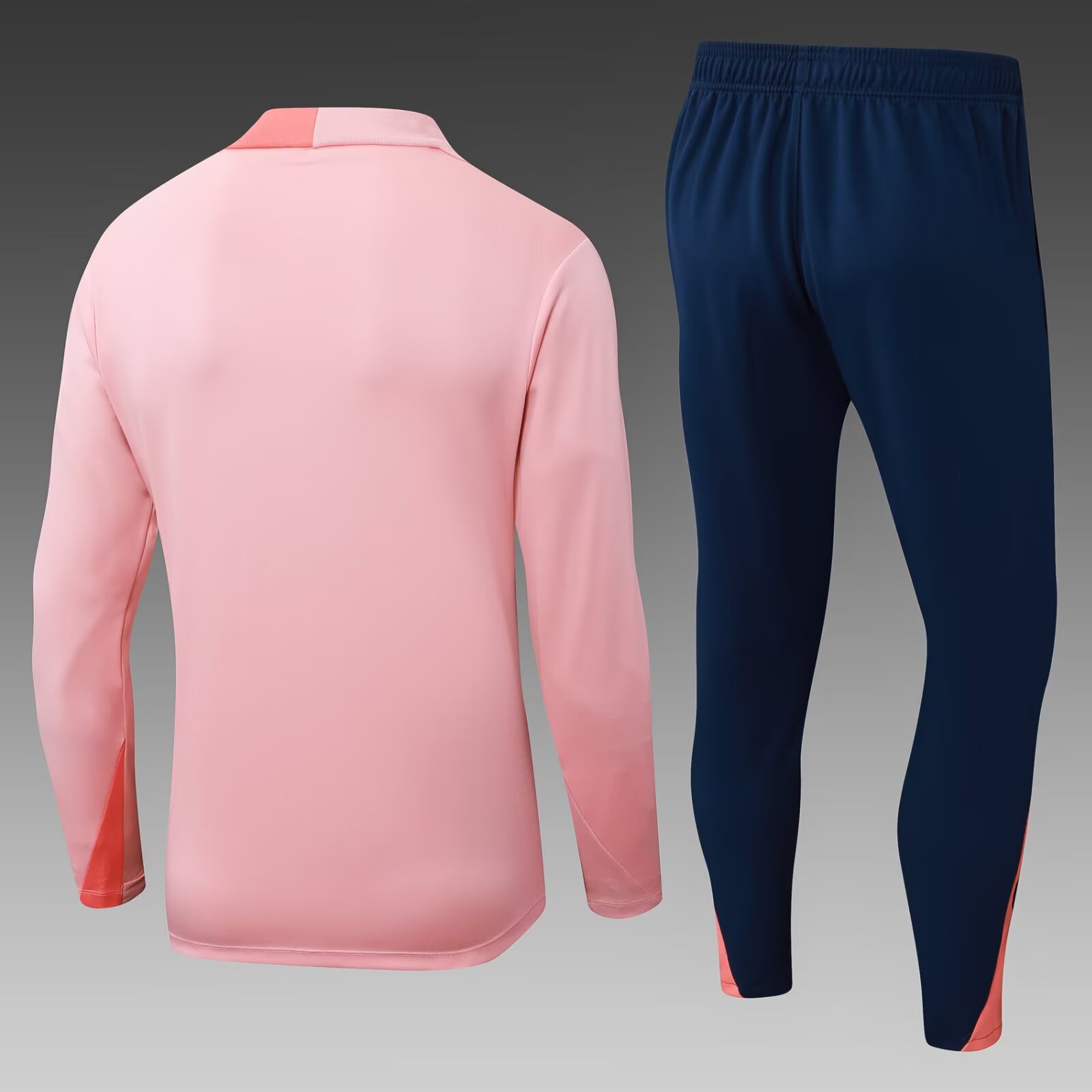 2025/2026 Barcelona Half-Pull Training Suit Pink Jersey Set:football jersey mysite: unitedjerseyfootball 邓江浪:football