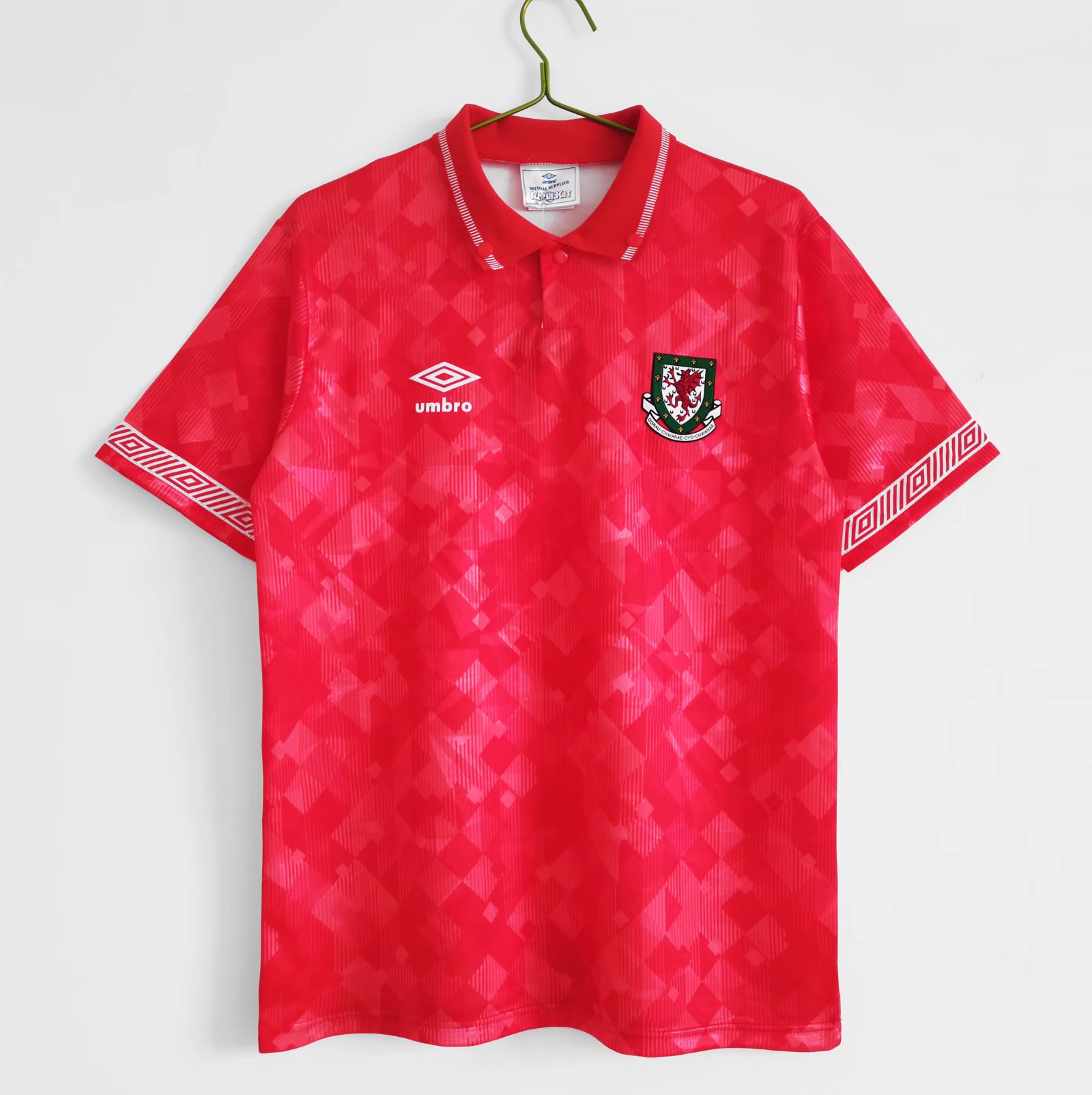 ManixJersey.com | Retro Wales 1990 Home Stadium Jersey -Customize Name, Number and Patch | Worldwide Shipping