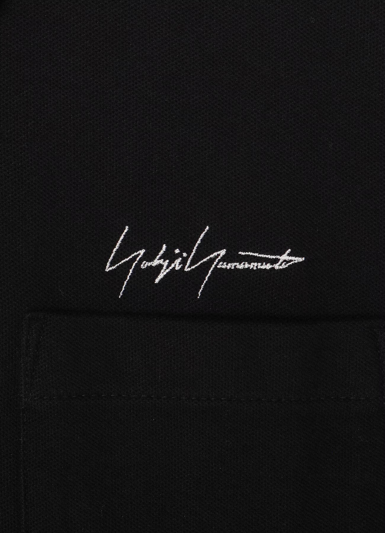 Yohji Yamamoto POUR HOMME 2PIECES PACK SIGNATURE EMBROIDERY BIG POLO SHIRTS  HP-T44-990-1-04 