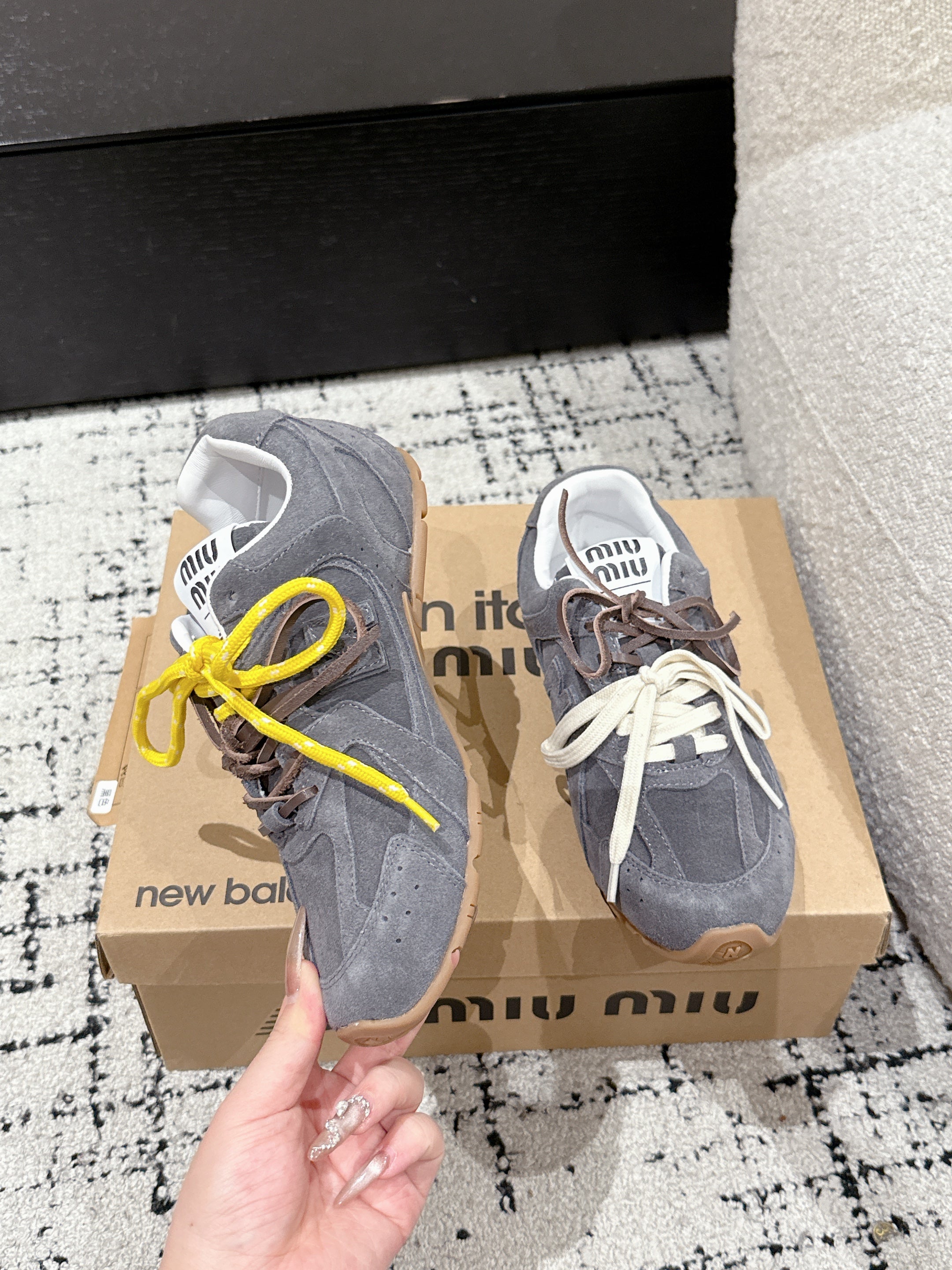 MM x NB SNEAKER IN GREY SUEDE、mysite、Cacoeks