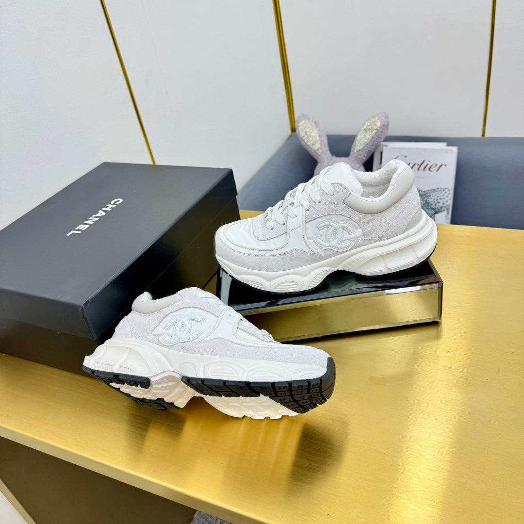 SNEAKER IN PALE GRAY SUEDE AND MESH、mysite、Cacoeks