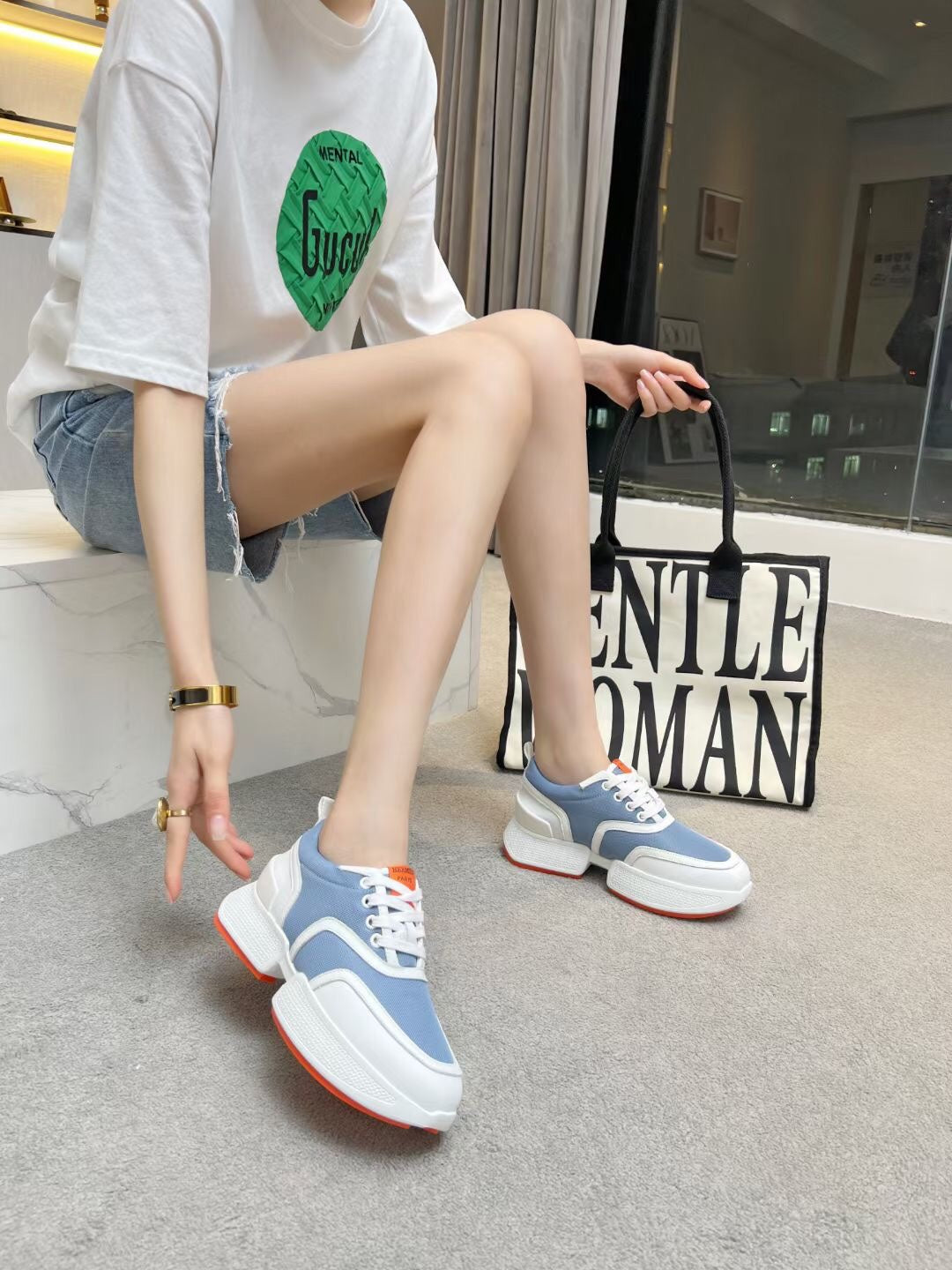 GIGA SNEAKER SKY MIX WHITE CALFSKIN、mysite、Cacoeks