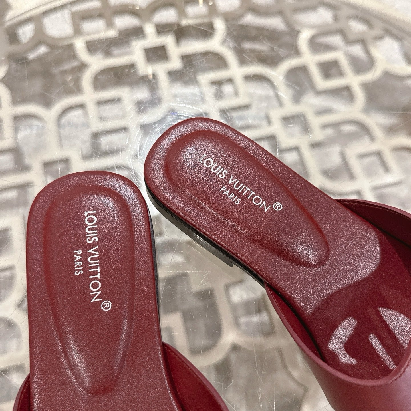 ISOLA FLAT SLIDE IN JAM RED CALFSKIN、mysite、Cacoeks