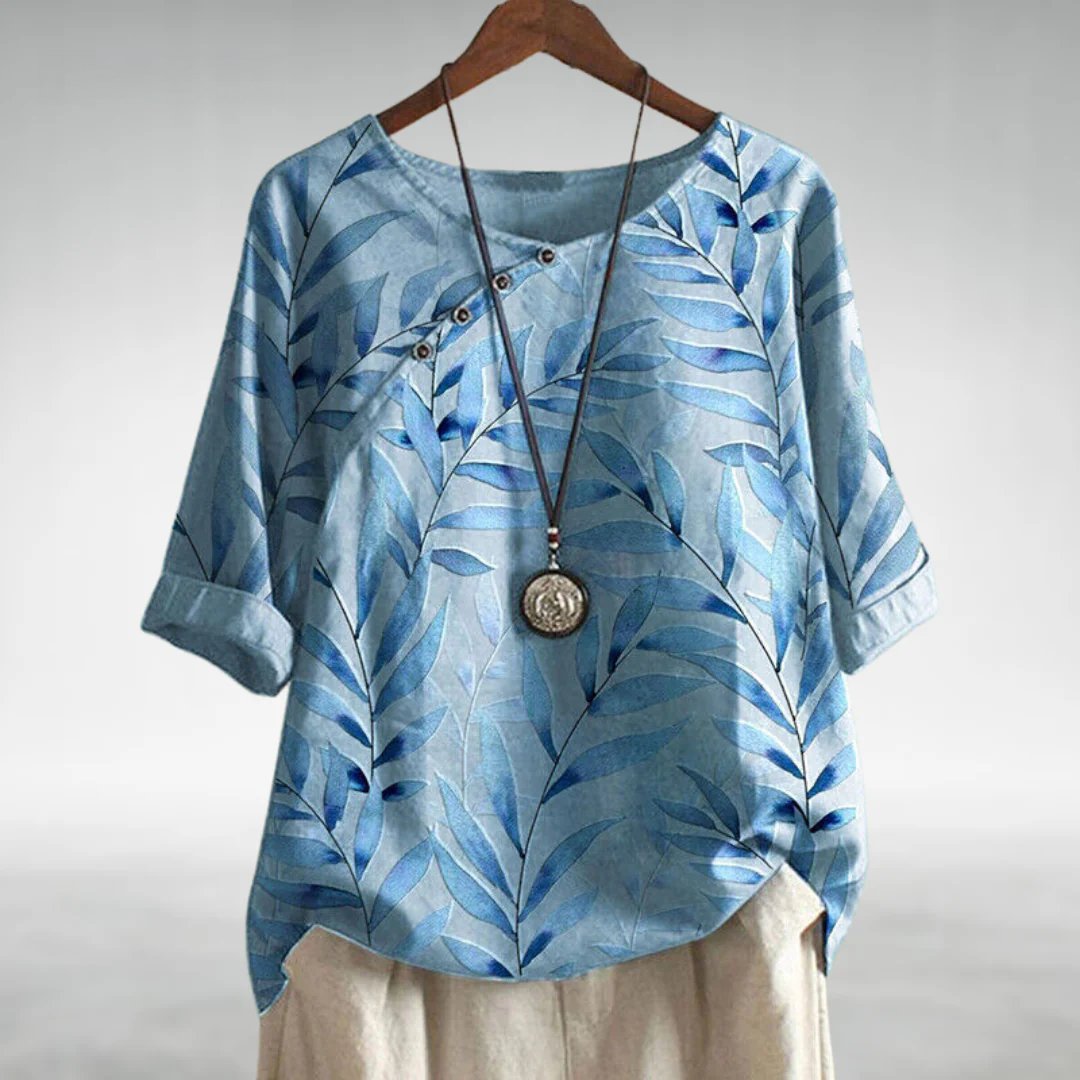 Helene Casual Relaxed Floral Women's Shirt