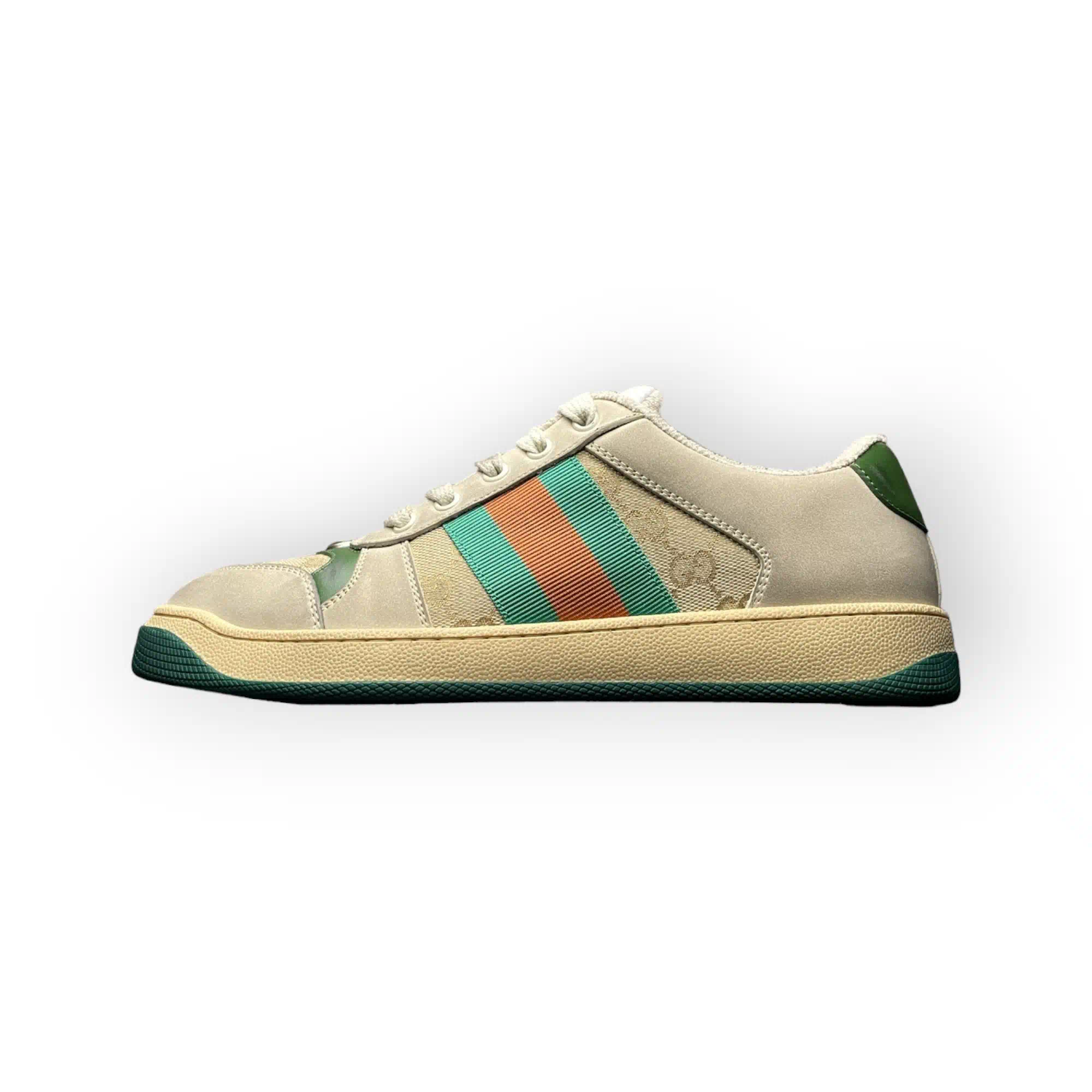 Gucci Screener GG Sneaker Beige Green、mysite、Cacoeks