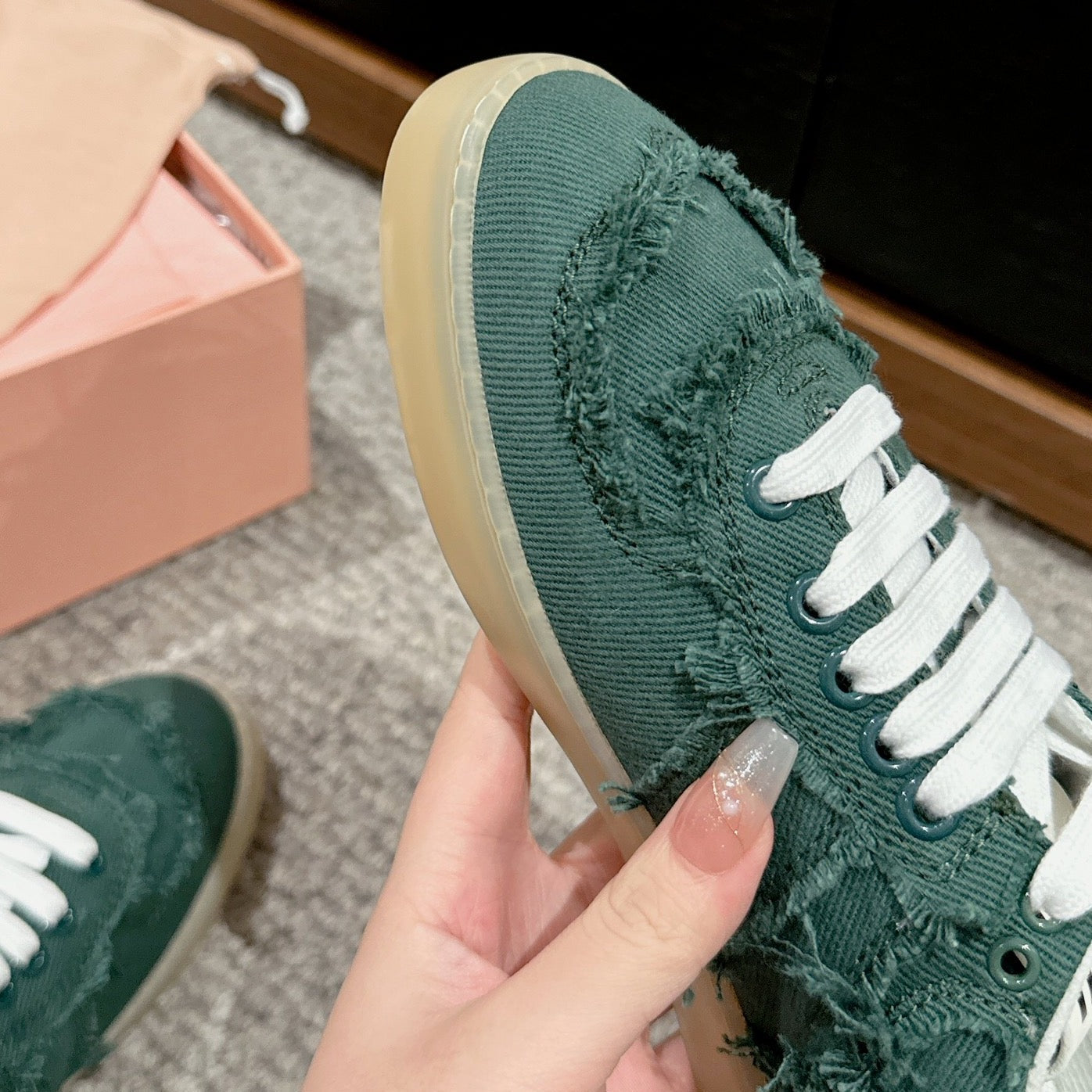 Dexun Sneaker Dark Green Canvas、mysite、Cacoeks