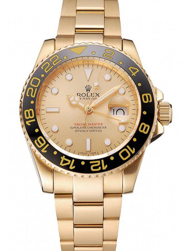 Superclone Rolex Yacht-Master 41mm Gold Dial 1453749-fasswatch
