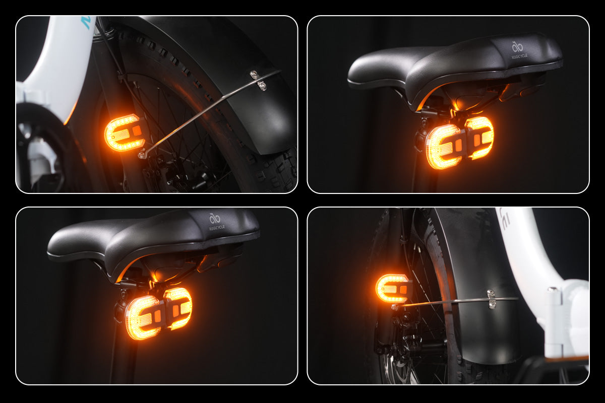 Ebike Tail Light with Turn Signals Wireless Remote Control、mySite、bearsvspackers