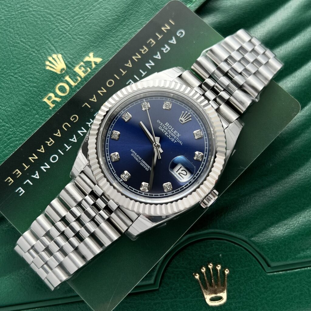 Đồng Hồ Rolex DateJust Mặt Số Xanh Blue EW Factory 36-41mm (1)