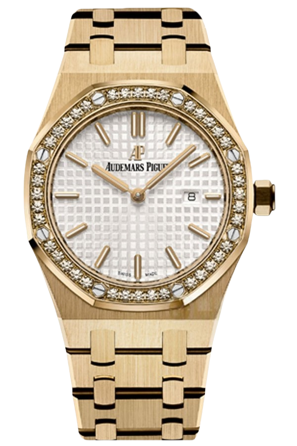 Audemars Piguet Royal Oak 67651BA.ZZ.1261BA.01 Super Clone Watch – Yellow Gold Diamond Ladies Replica