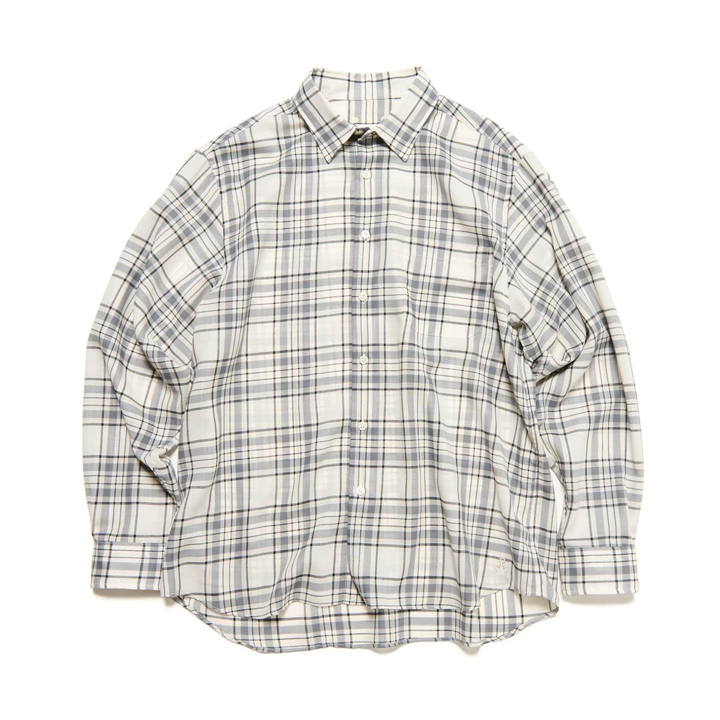 SOPHNET. 25S/S SUMMER WOOL CHECK SHIRT  SOPH-250019 