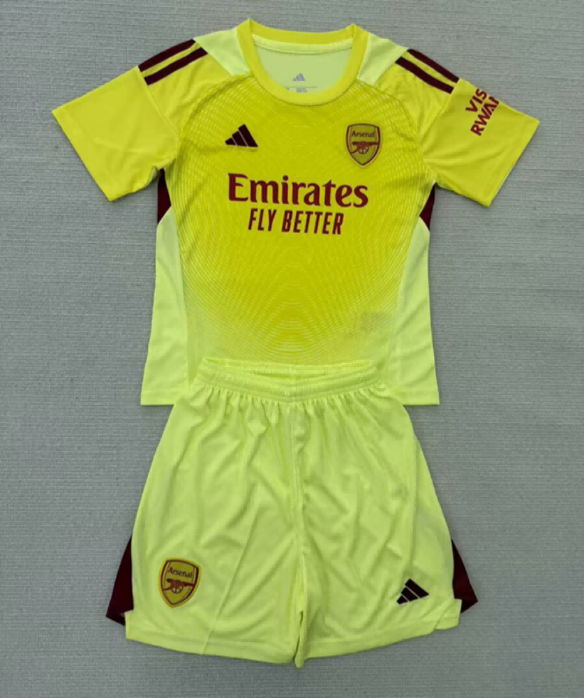 25/26 Arsenal Goalkeeper Football Shirt Kids Size Suit-mysite Custom Football Kit- Nextkits