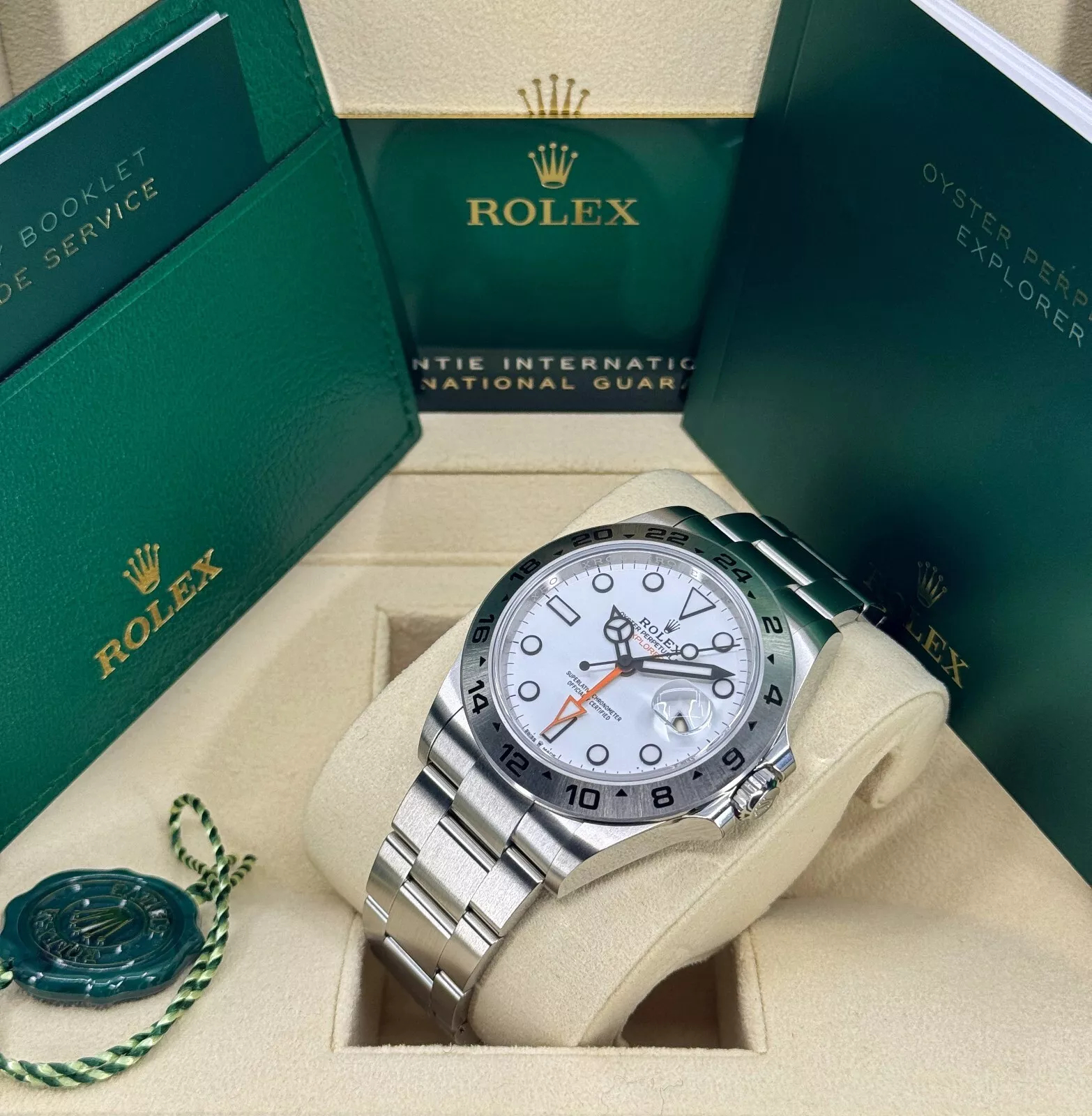 Rolex Explorerll Super Clone Swiss Replica Watch White Dial Ref 226570 3285 Swiss Movement