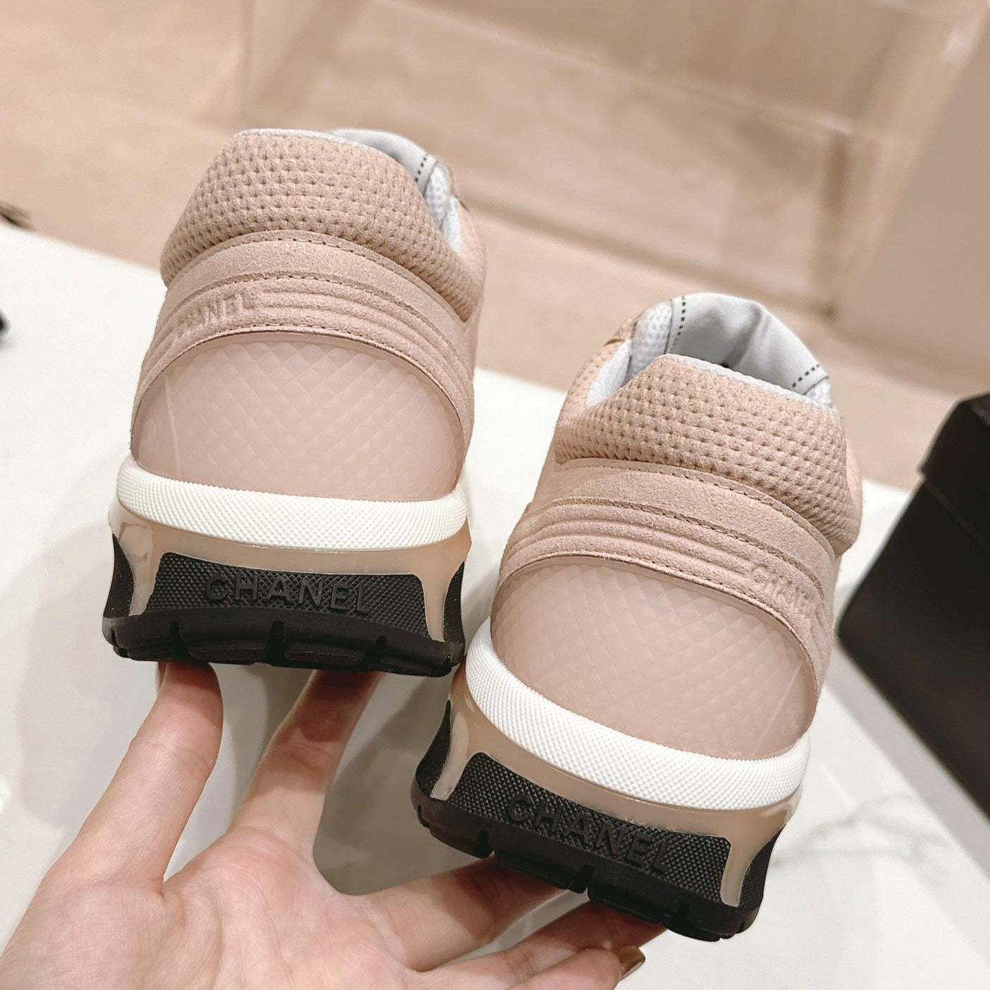 Pale Pink Sneaker Breathable mesh、mysite、Cacoeks