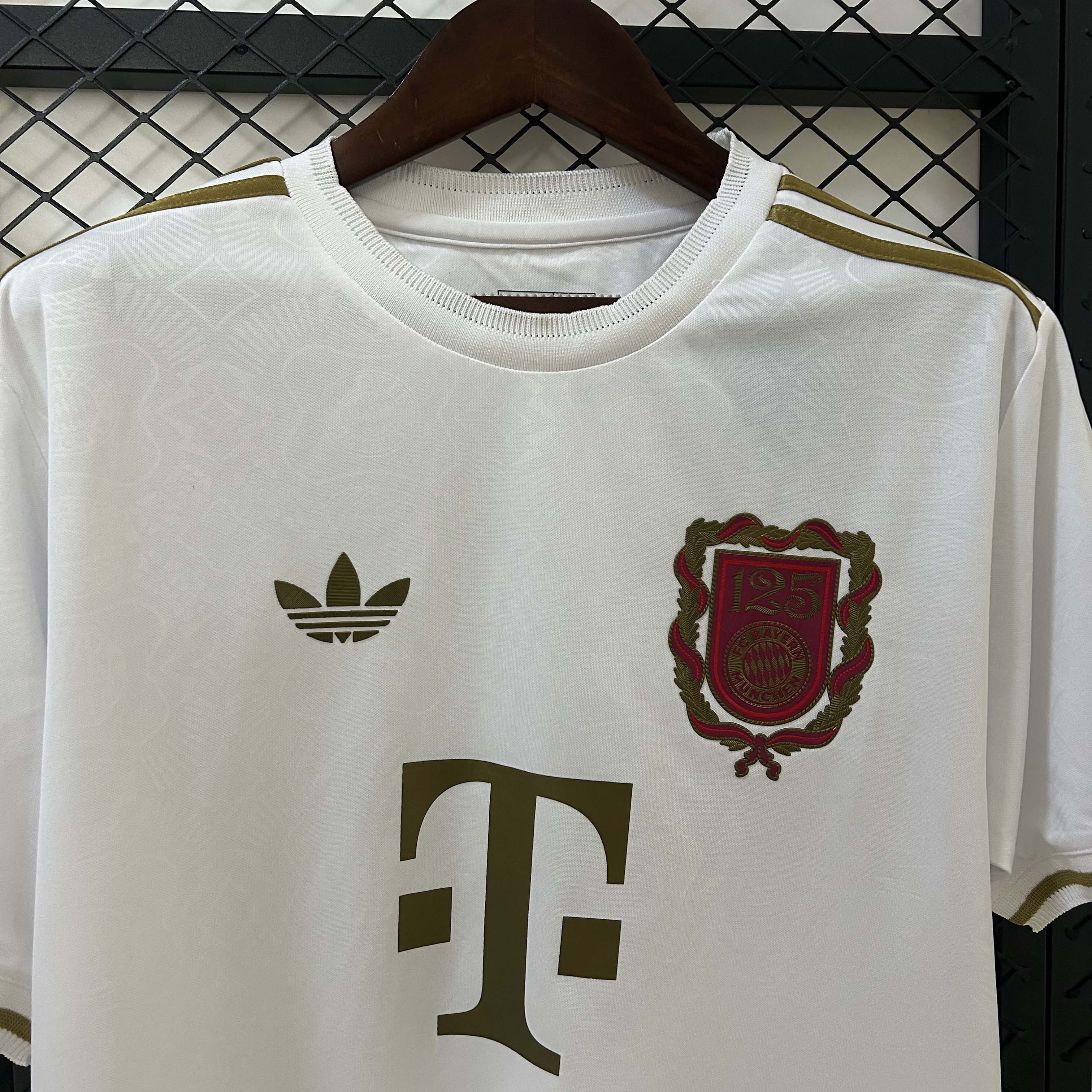 2024/2025 Bayern Munich 125th Anniversary Edition White Football Shirt 1:1 Thai Quality:football jersey mysite: unitedjerseyfootball 邓江浪:football