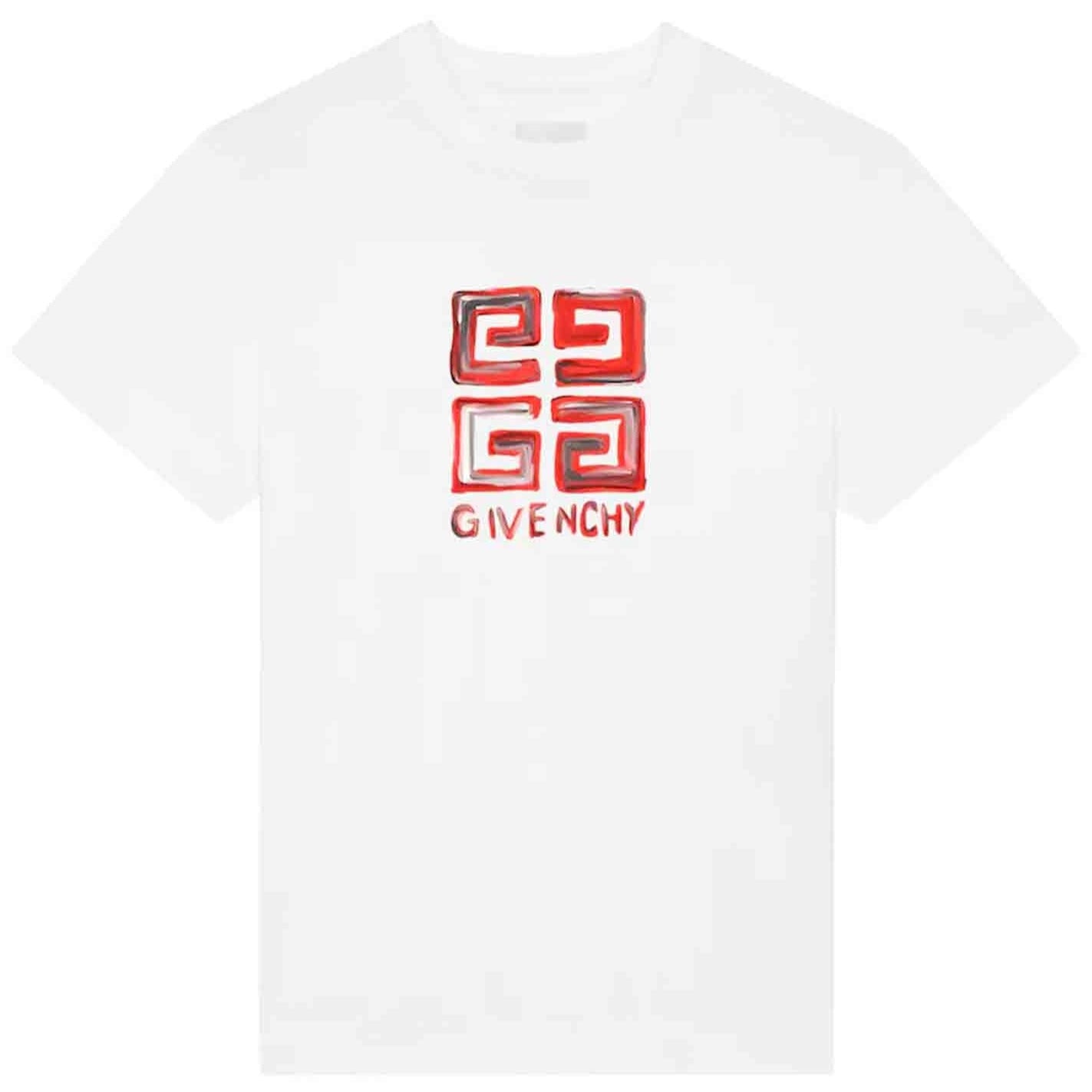 Givenchy 4G Multicolor T-Shirt White/Red Slim Fit、mysite、Cacoeks