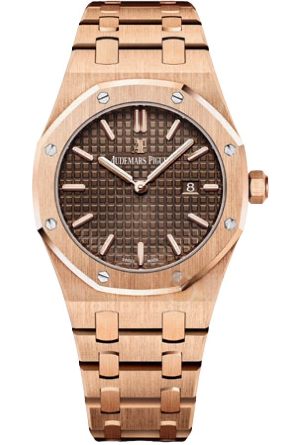 Audemars Piguet Royal Oak 67650OR.OO.1261OR.01 Super Clone Watch – 33mm Rose Gold Silver Dial Replica