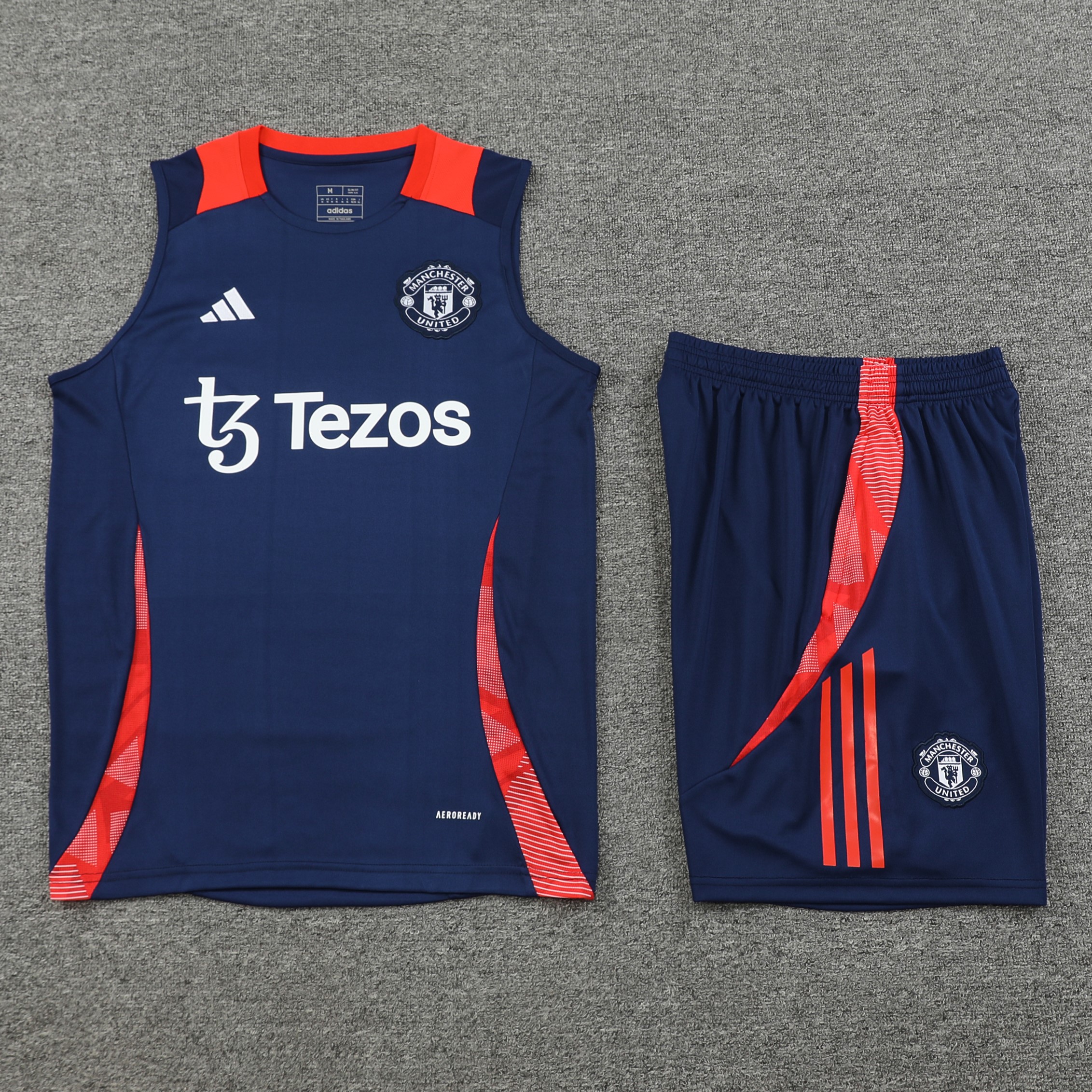 Higojerseys-Manchester United 24-25 Vest Training Set - Deep Blue