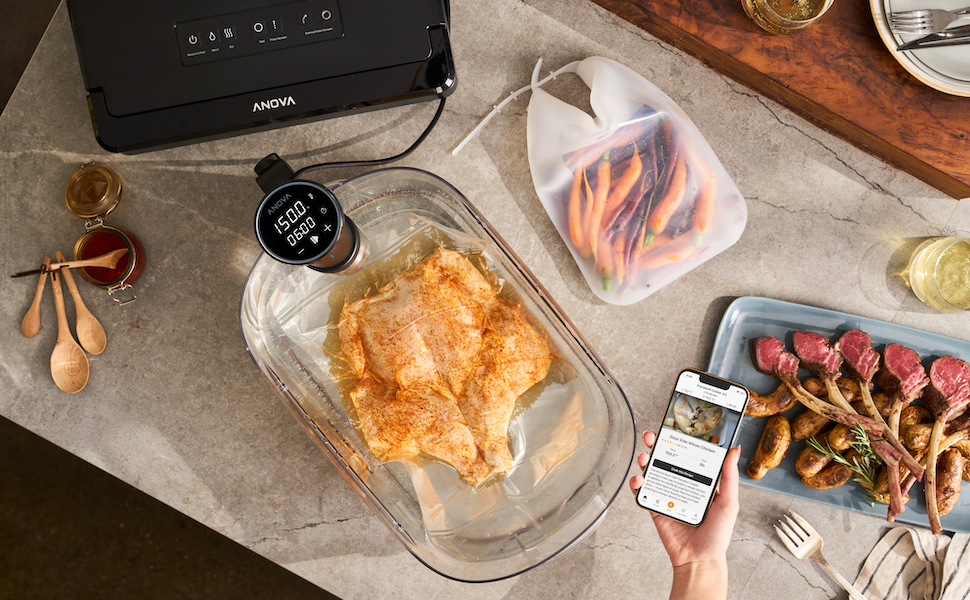 Anova Precision Cooker 3.0 with recipe app
