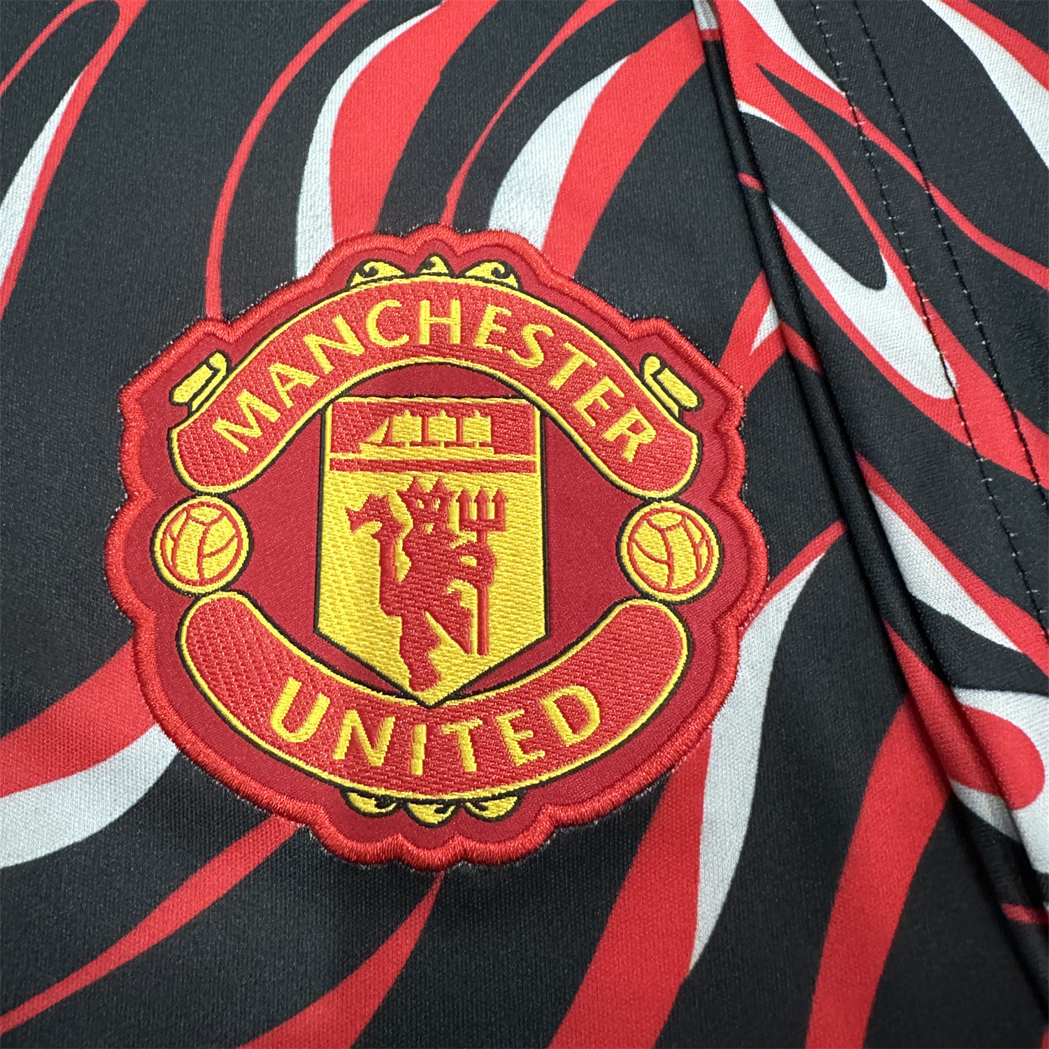 UltraTrikot-Manchester United 25-26 Black and Red Pre-Match Traning Jersey - Fans Version