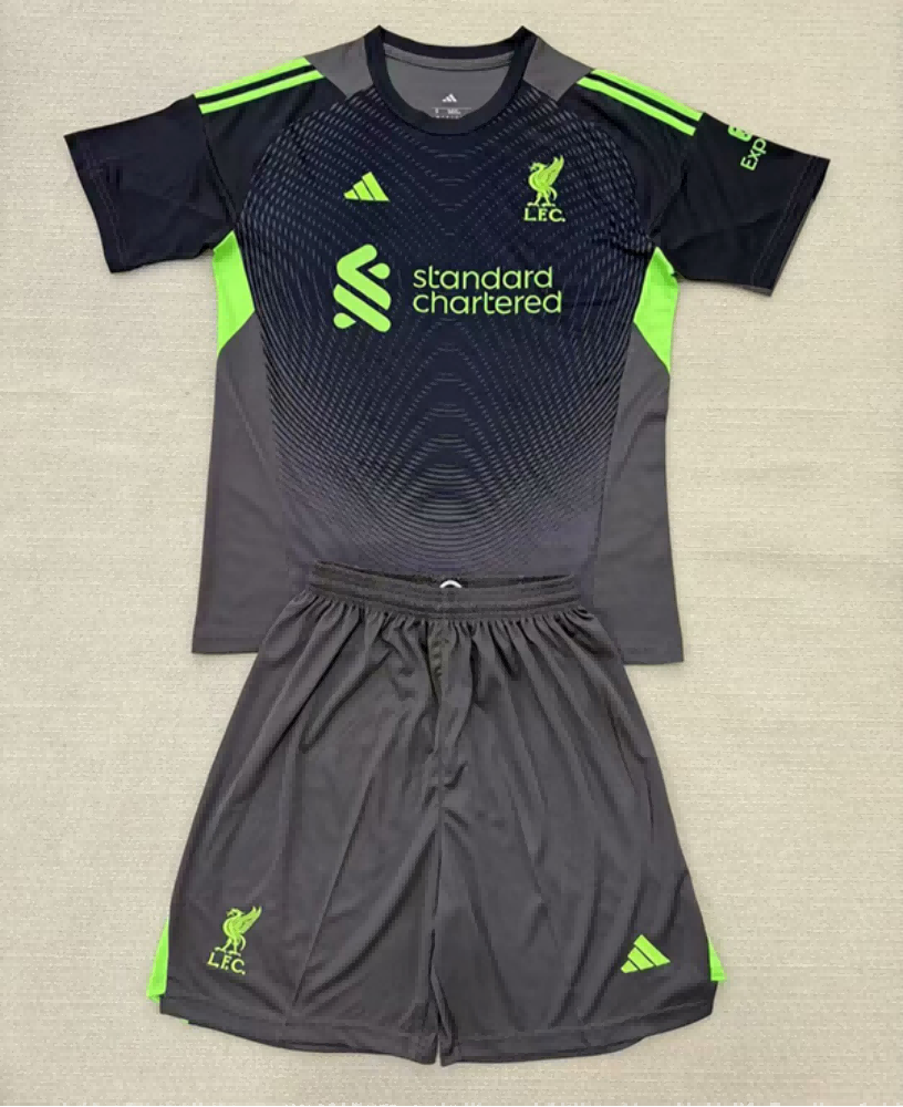 25/26 Liverpool Goalkeeper Football Shirt Kids Size Suit-mysite Custom Football Kit- Nextkits