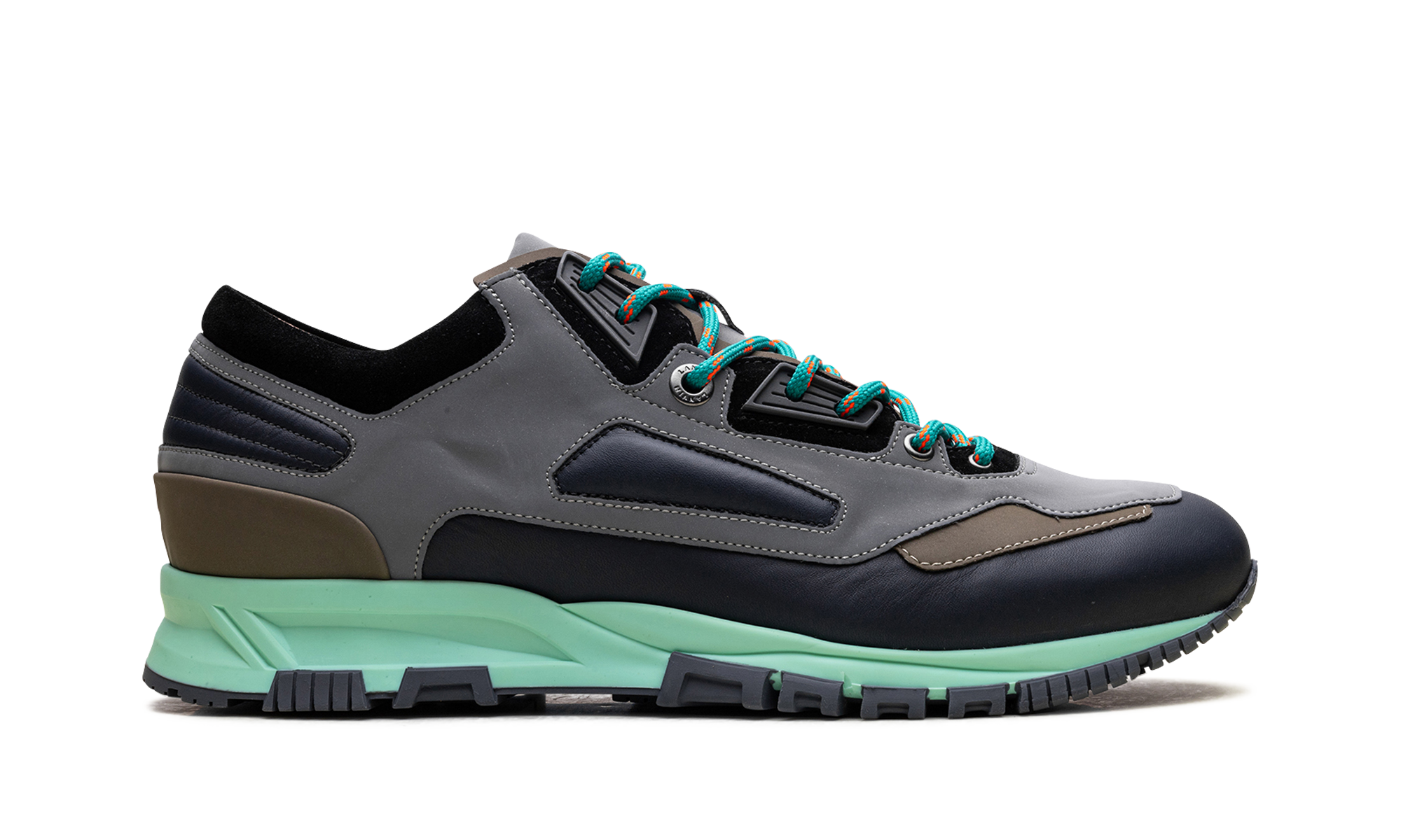 Reflective Running Sneaker "Grey Navy Blue"、mysite、Cacoeks