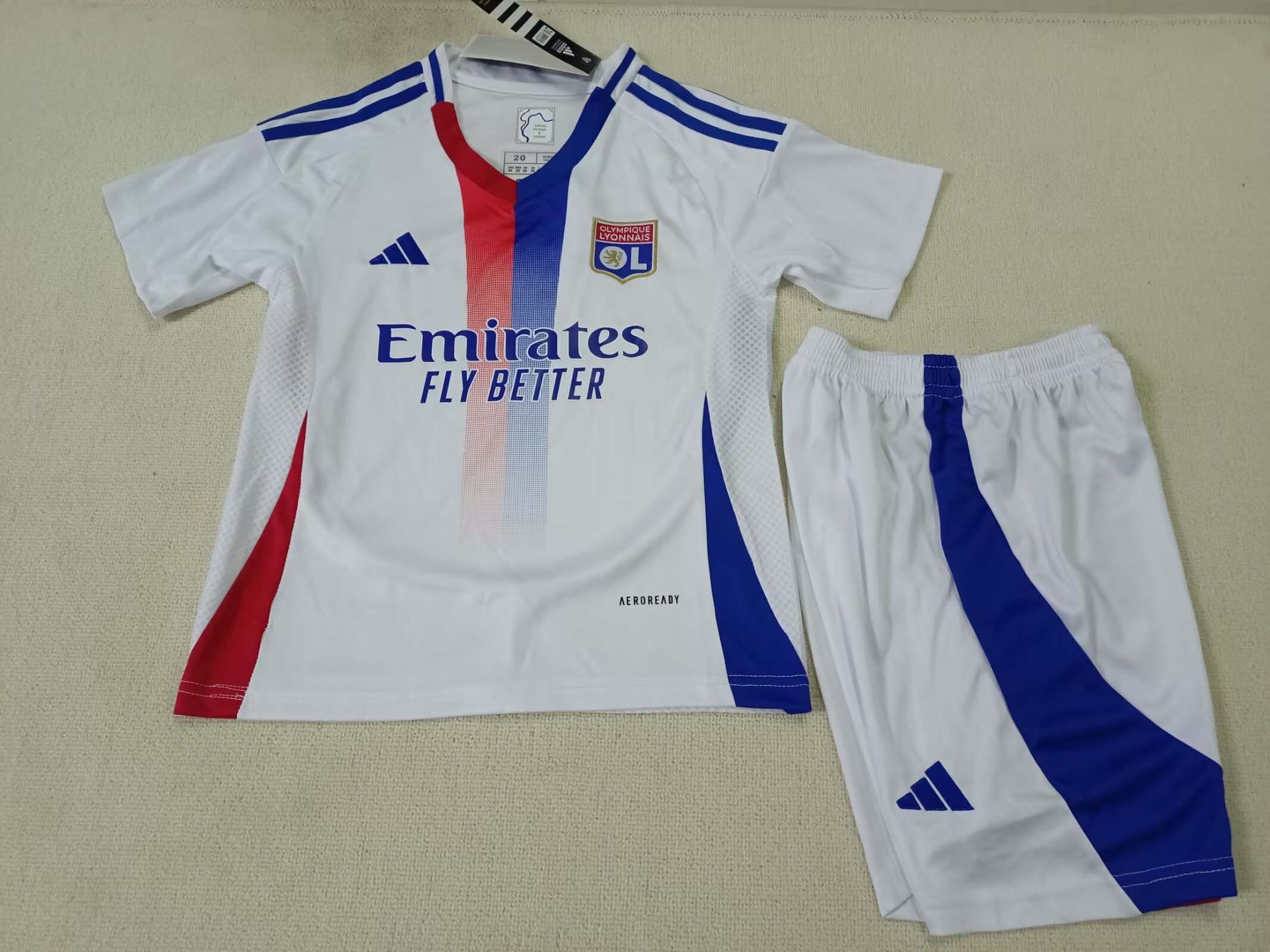 2024/2025 Lyon Home Football Shirt 1:1 Thai Quality Kids Size:football jersey mysite: unitedjerseyfootball 邓江浪:football