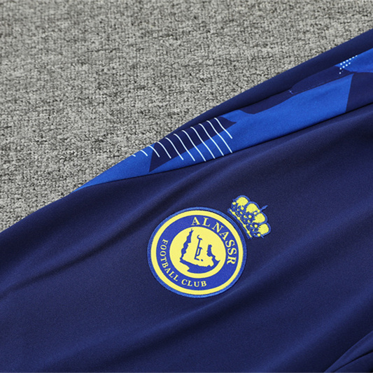 JerseysGala.com | Al Nassr Riyadh Victory 24-25 Long Sleeve Training Set - Royal Blue -Customize Name, Number and Patch | Worldwide Shipping