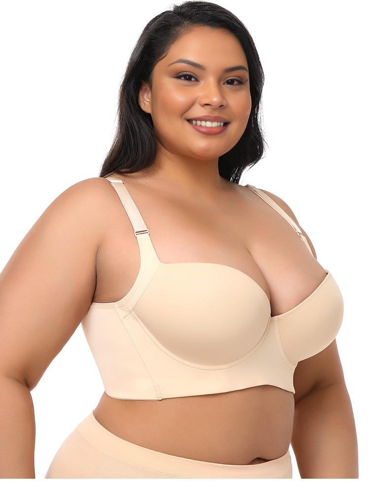 New-Plus size girls' bra, comfortable, slimming and anti-sagging