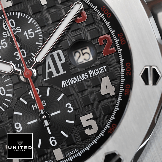 Audemars Piguet Royal Oak Black Dial Replica red second hand