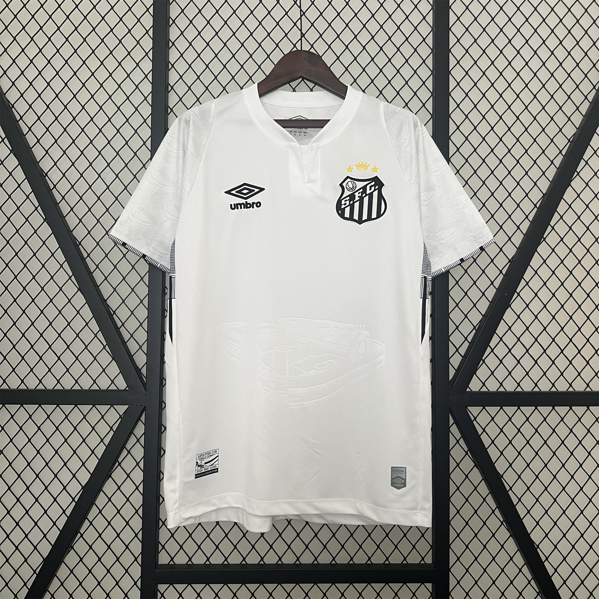 Higojerseys-Santos 24-25 Home Unsponsored Jersey - Fans Version
