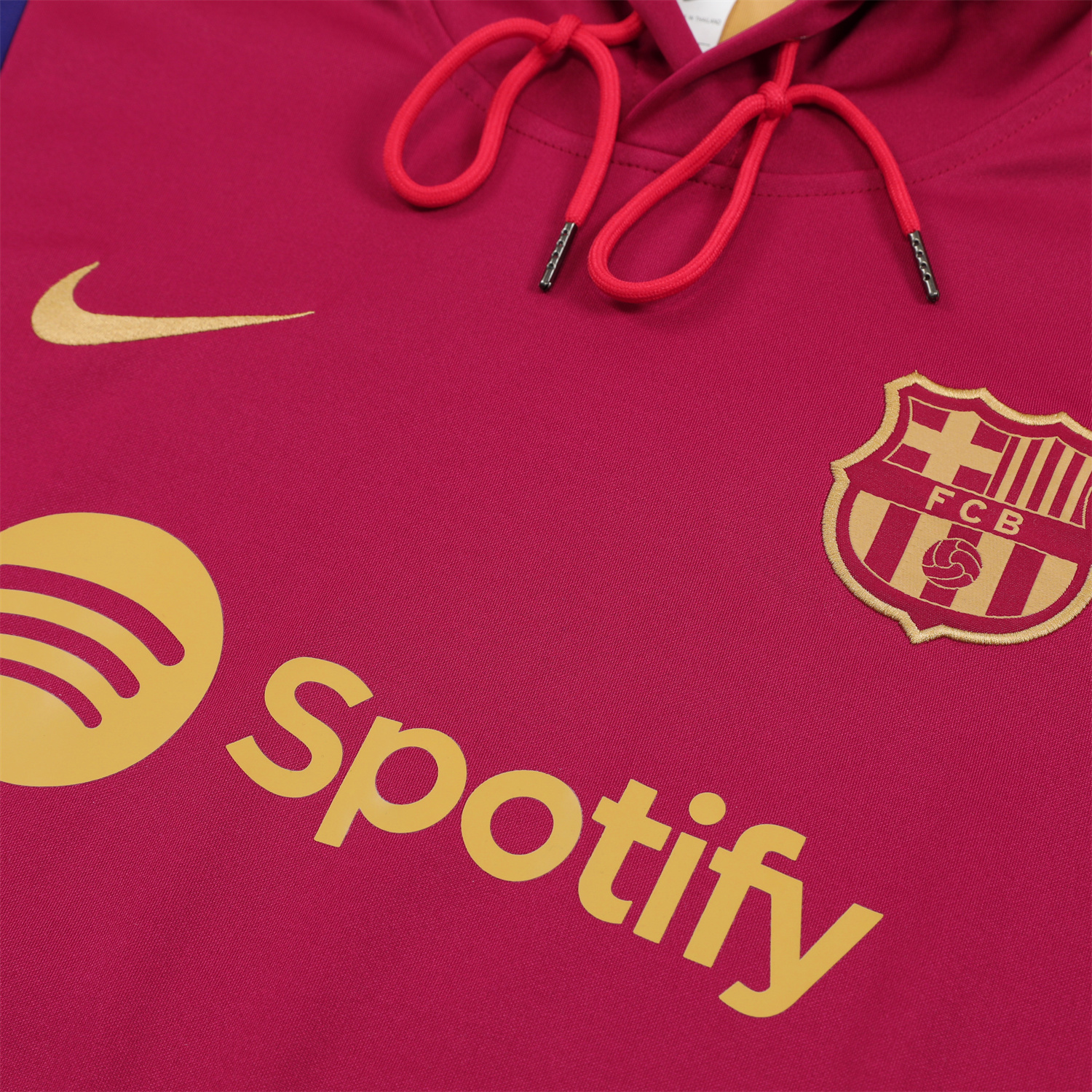 Higojerseys-Barcelona 24-25 Training Hoodie Set - Red Hoodie and Deep Blue Pants