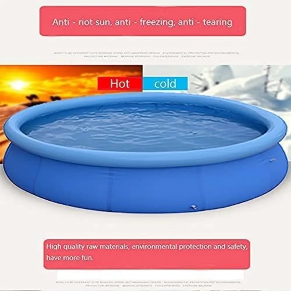 Outdoor Hot Tubs, 12ft X 36in Inflatable Swimming Pool Outdoor Above Ground Pool, Outdoor Hot Tubs