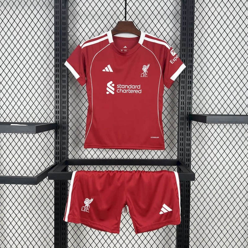 2025/2026 Liverpool Home Soccer Jersey 1:1 Thai Quality Kids Size:football jersey mysite: unitedjerseyfootball 邓江浪:football
